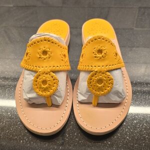 NIB Jack Rodgers Mango Leather Women's Sandals  7.5